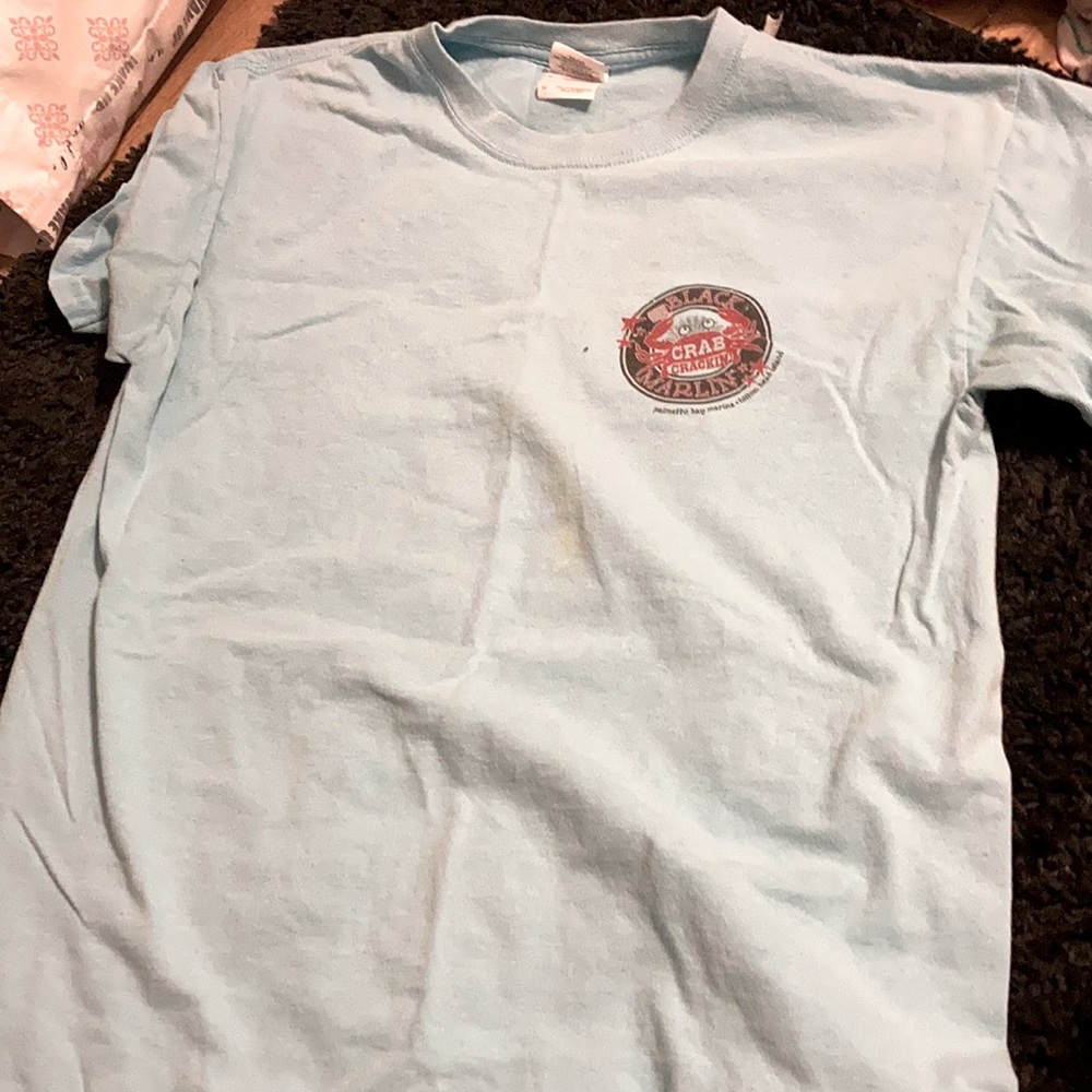 Blue and cute regular T-shirt